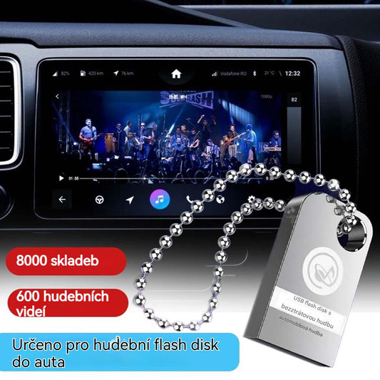 【Hudební USB】Obsahuje 8 000 skladeb, 600 hudebních videoklipů a 6D zvukové efekty