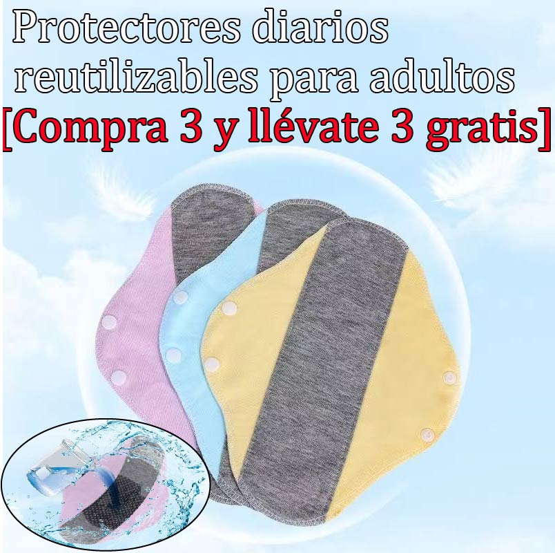 🔥🌈【Compra 3 y llévate 3 gratis】Almohadilla de algodón de grafeno antibacteriana lavable que evita fugas laterales