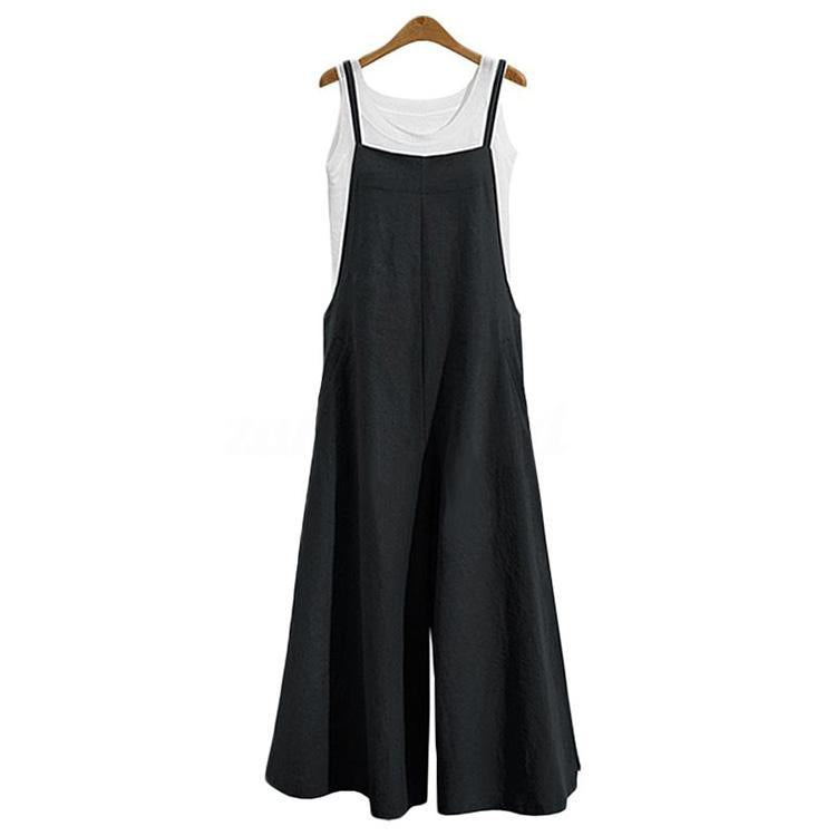 🔥✨【S-5XL】💕 Семпъл и лек гащеризон, стилен гащеризон с широки крачоли