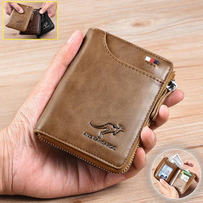 🔥 Kup 1, a drugi dostaniesz gratis 🔥2025 Portfel antymagnetyczny dla mężczyzn o dużej pojemności, miękki skórzany portfel