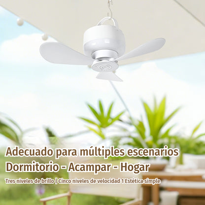 ⏰ Oferta por tiempo limitado: ¡Ventilador de techo recargable con luz LED! 🌬️✨