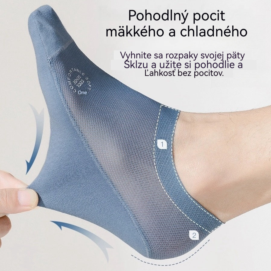 🧦[Balenie 6 párov za 24 €] Balenie 6 párov priedušných univerzálnych neviditeľných ponožiek z jemnej sieťoviny s protišmykovým efektom