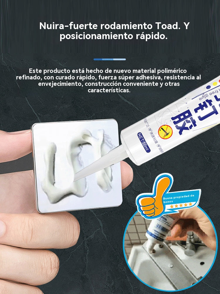 🧰📍【50% DE DESCUENTO】Adhesivo multiusos práctico sin clavos: resistente al agua, no requiere perforación.