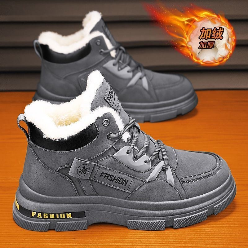 🔥🔥👞【39－44】2026 nowe męskie zimowe, pogrubione, aksamitne, ciepłe buty Martin