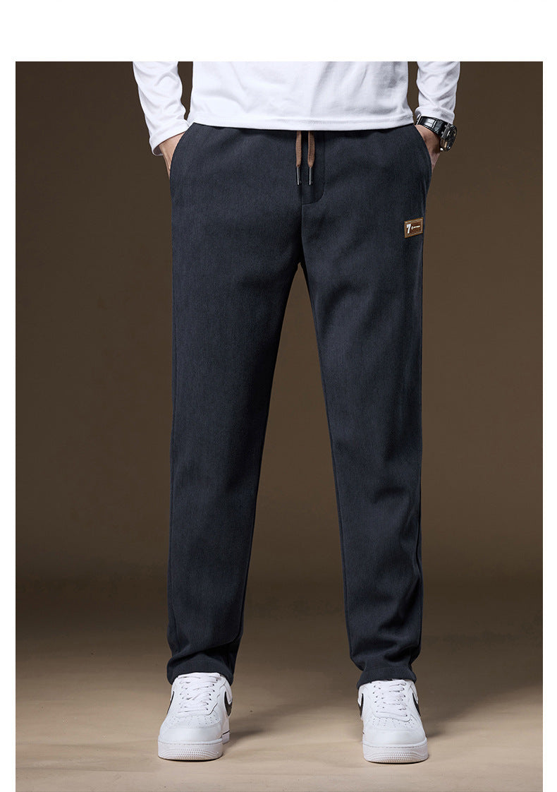 🔥⛄【Zimowy nowy styl】✨🎉Nowe modne męskie spodnie casualowe z pluszowego aksamitu i pogrubionym materiałem