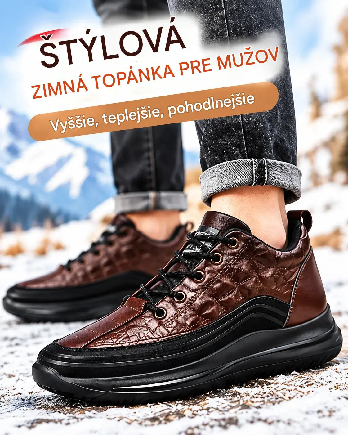【Veľkosti 38-48】Luxusné talianske tenisky s krokodílím vzorom