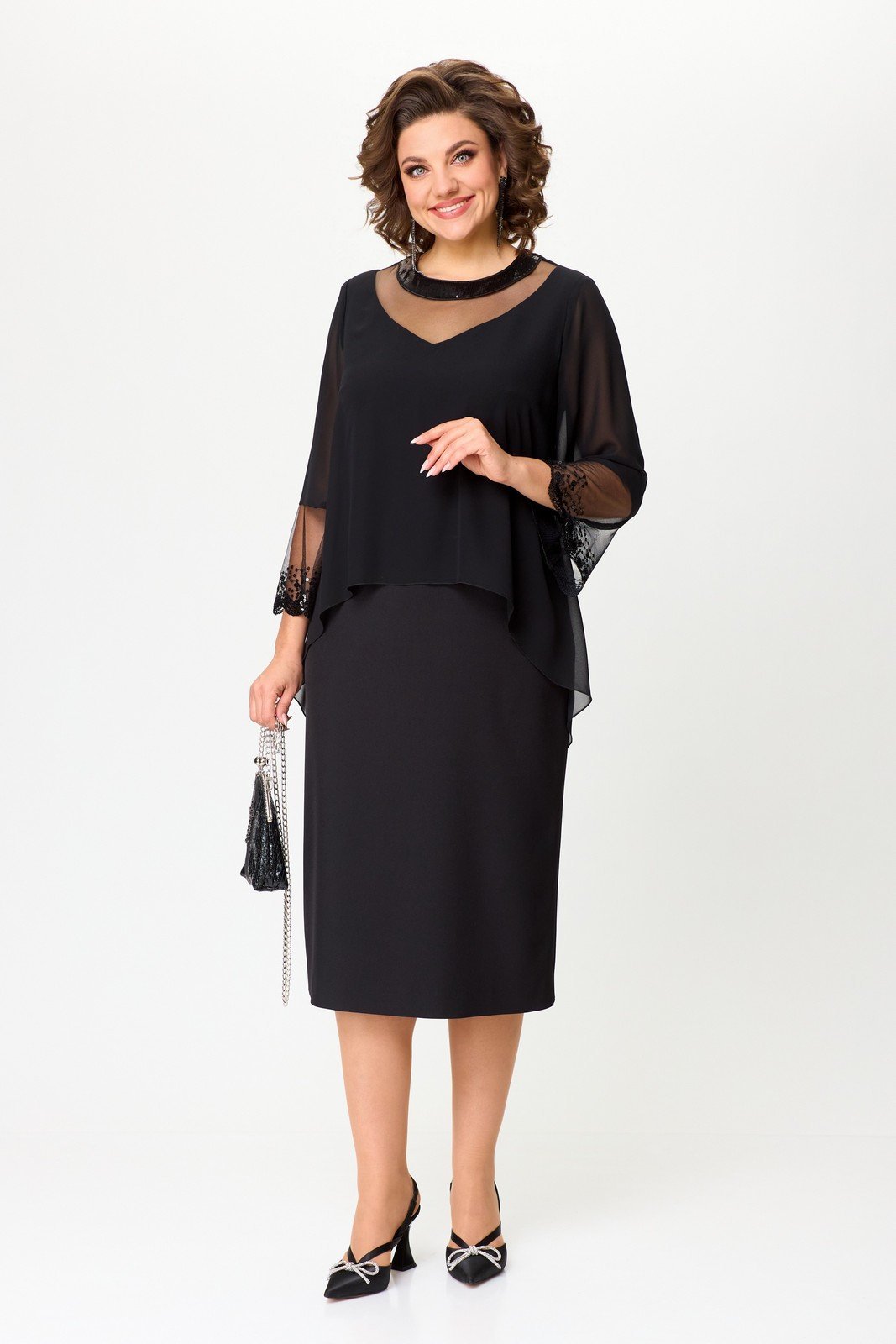 ✨🔥【S-5XL】2025 nowa modna elegancka sukienka retro z czarnej koronki