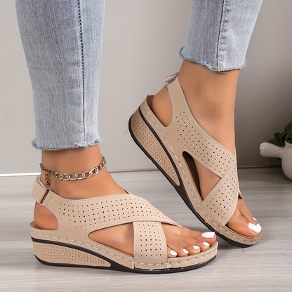 ✨👡50% de descuento🔥Sandalias de mujer con suela gruesa, en tallas grandes ✅️Pago contra entrega