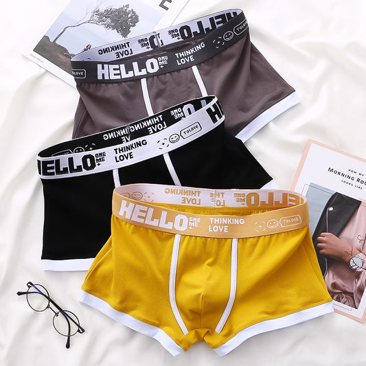 🔥🌴【Specjalne oferty letnie✨】【3 sztuk】Męska miękka, wygodna i oddychająca bielizna z czystej bawełny