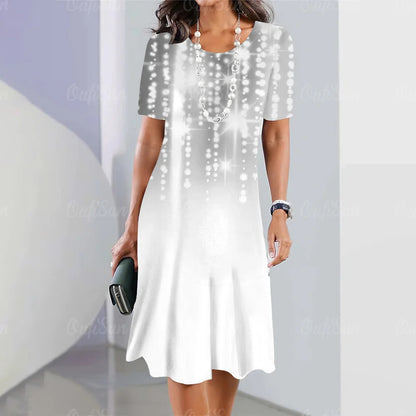 👗 Elegancka sukienka retro z okrągłym dekoltem【S-5XL】3902002