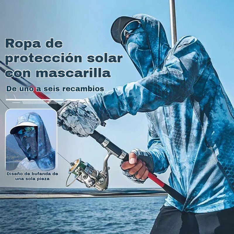 🔥【M-5XL】Ropa transpirable de protección solar para hombre, adecuada para deportes al aire libre y pesca. ✅️Pago contra entrega