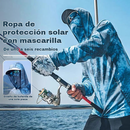 🔥【M-5XL】Ropa transpirable de protección solar para hombre, adecuada para deportes al aire libre y pesca. ✅️Pago contra entrega