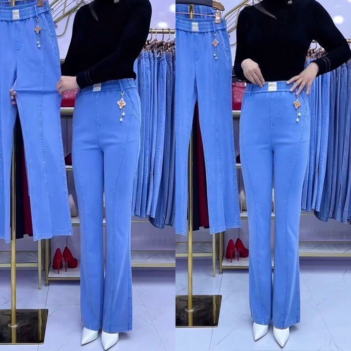 👖【високо качество】【M-4XL】Дамски еластични дънки с висока талия