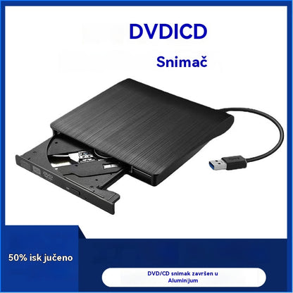 📢📢 Popust od 48% ograničeno vrijeme! 💿💻 Vanjski CD/DVD pogon: Uključi i radi, prenosiv i jednostavan za korištenje, kompatibilan s Mac/Windows sustavima.