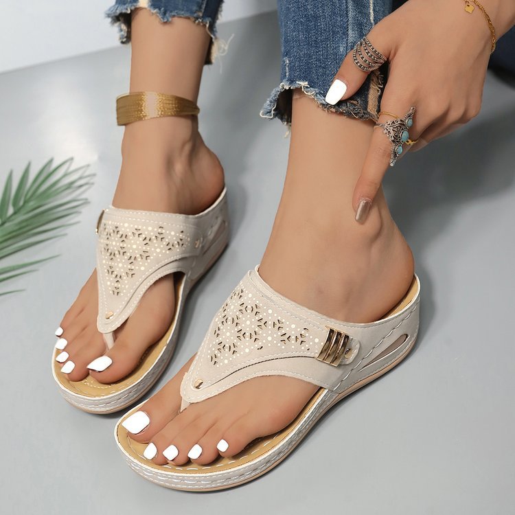 【20% off en nuevos productos】😍🔥【35-43】Zapatillas antideslizantes cómodas de verano para mujer 2026. Elegantes y cómodas.