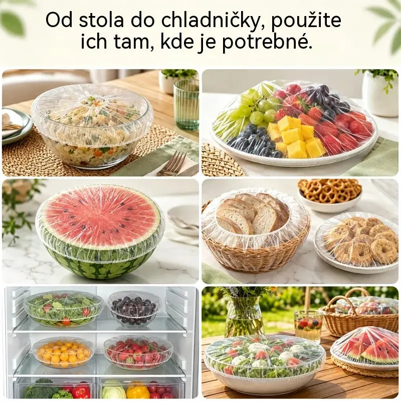 🔥【300 kusov】🍽️Extra veľký, hrubý, antibakteriálny plastový obal vhodný do potravín