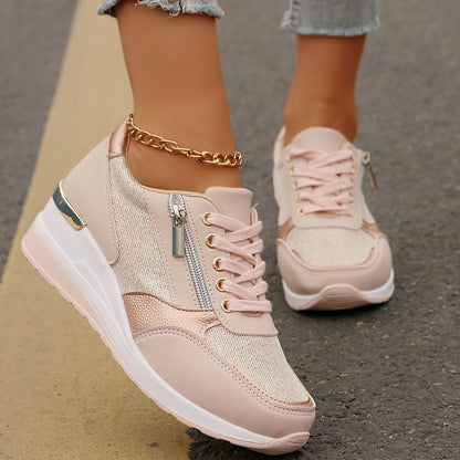 🔥¡Último día con un 50% de descuento! Zapatos ortopédicos elegantes y cómodos para mujer, con cremallera lateral y suela gruesa.