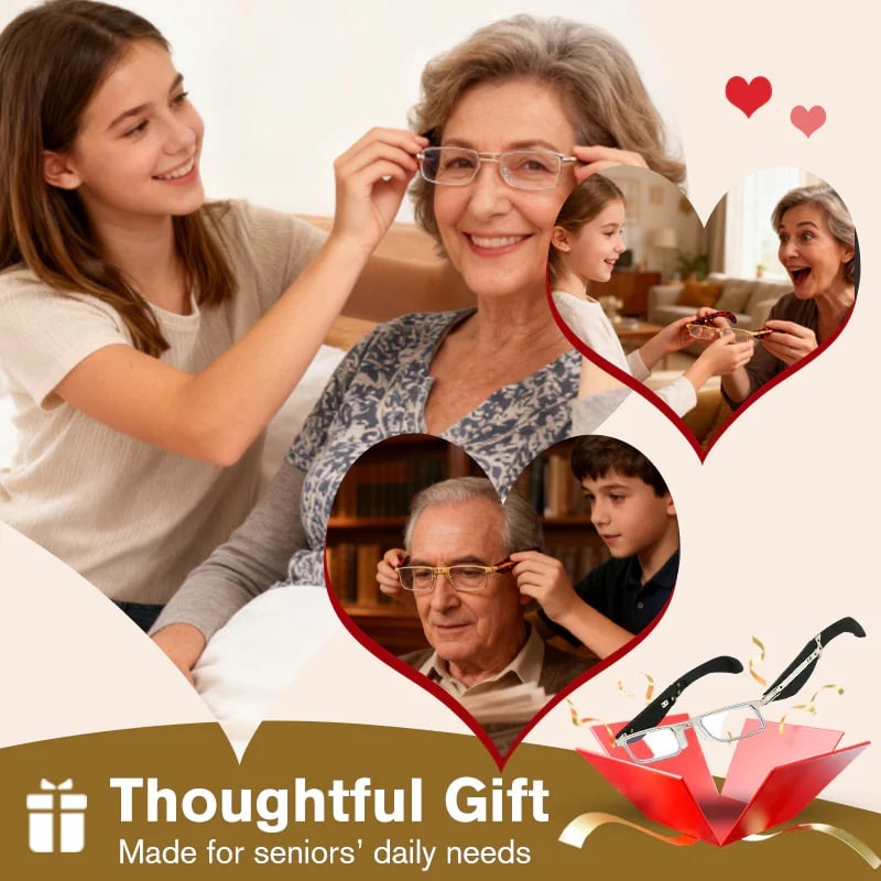 🔥Skládací brýle na čtení s ochranou proti modrému světlu a pouzdrem