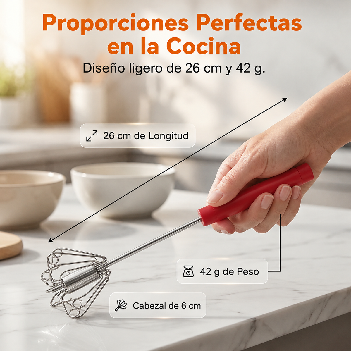 🥳Compra 1 y llévate 1 gratis💪 ¡50% de descuento! Batidor de huevos manual semiautomático: presiona y gira, sin electricidad. Bate huevos y nata en segundos. ¡Cuida tus muñecas! ✨🧁