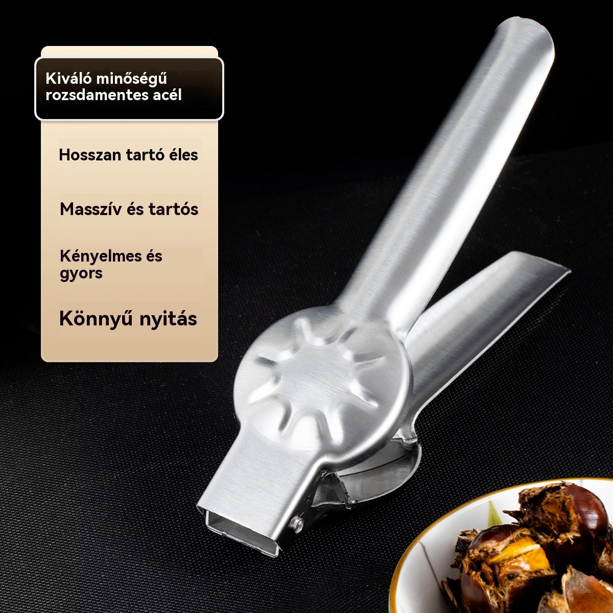 🌰[Vásárolj 1-et, kapsz 1-t ingyen] Gesztenye színű nyitó klipsz, könnyedén nyitható egyetlen érintéssel anélkül, hogy megsérülne a kezed!