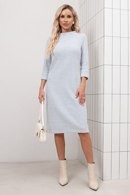 🔥【S-5XL】🌈✨2024 nowa, wysokiej jakości modna, jesienna i zimowa elegancka sukienka na co dzień3834481