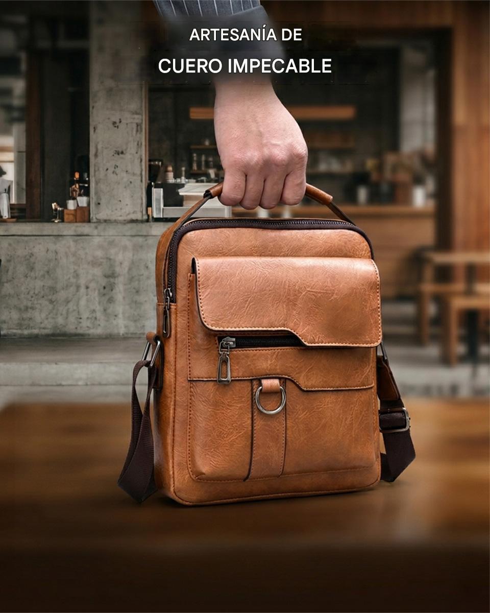 🔥Nueva promoción 50% de descuento 👜 Bolsa moderna y casual de cuero para hombre, gran capacidad