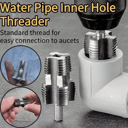 💧【Juego de herramientas para abrir roscas internas + orificios de roscas externas】 Accesorio de Roscado para Tuberías de Agua ✅️Pago contra entrega