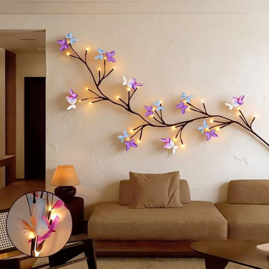 ✨Pago contra entrega✅️ Luces LED Flexibles en Forma de Enredadera con Mariposas – Decora tu Hogar con un Ambiente Mágico y Cálido 🦋💡