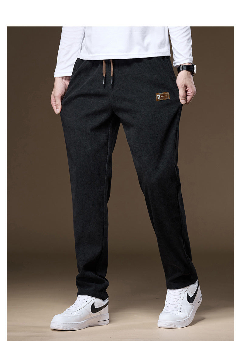 🔥⛄【Zimowy nowy styl】✨🎉Nowe modne męskie spodnie casualowe z pluszowego aksamitu i pogrubionym materiałem