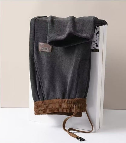 🔥 👖【Plačilo ob dostavi】💥【M-5XL】Jesenske/zimske ležerne hlače: Vsestranske, ohlapne, s flis podlogo, ojačane športne hlače