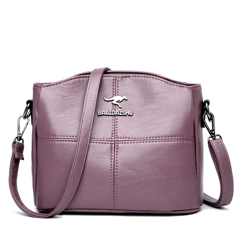 🔥👜👜 Nová kabelka cez rameno z pravej kože, ručne vyrobená v retro štýle, moderná a všestranná.