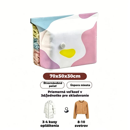 🧳【5-dielna sada】💨 Vákuové úložné vrecká: Nie je potrebné žiadne vzduchové čerpadlo, sú nepriepustné a vzduchotesné