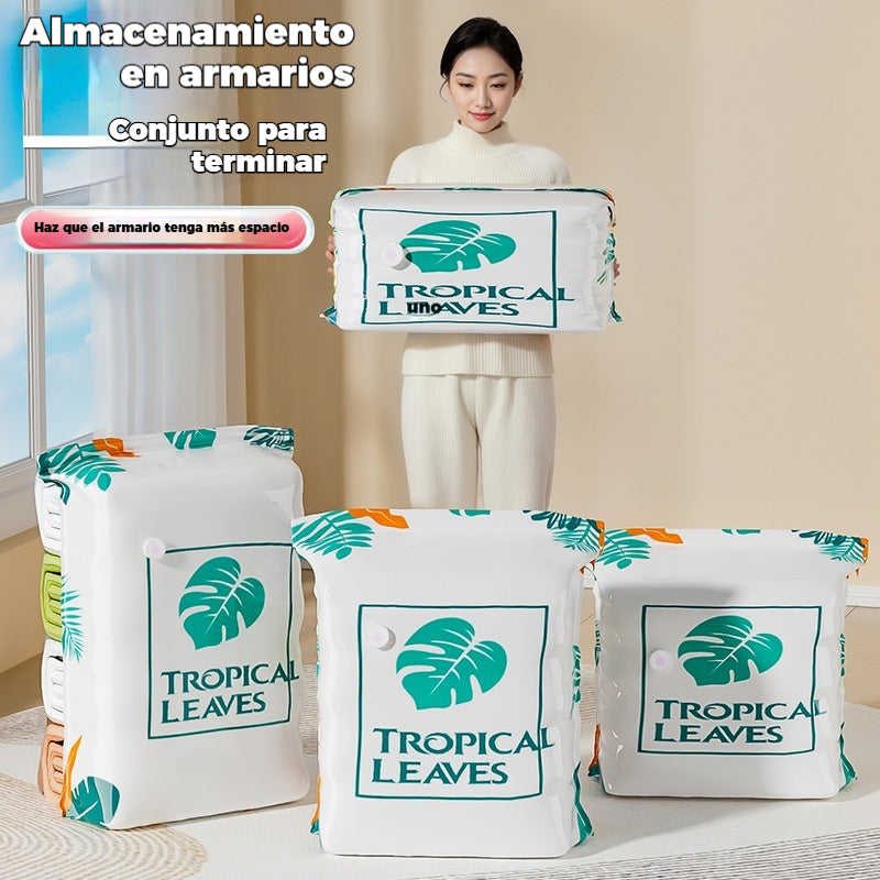 🧳【5 artículos por 26 euros】💨 Bolsa de almacenamiento al vacío grande y compresible: no requiere bomba, es a prueba de fugas e ideal para ahorrar espacio en maletas y en casa ✈️