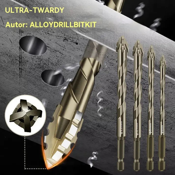 🔥Gorąca oferta 2026🔥 【4+5+6+8+10+12mm】🔥Zestaw 6-ostrzowych wierteł mimośrodowych o wysokiej wytrzymałości