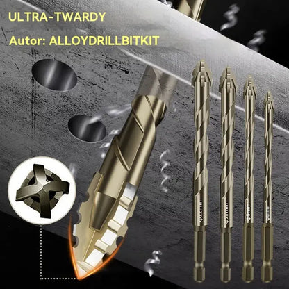 🔥Gorąca oferta 2026🔥 【4+5+6+8+10+12mm】🔥Zestaw 6-ostrzowych wierteł mimośrodowych o wysokiej wytrzymałości