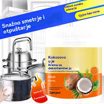 🥘🧼【Kupite 1, dobijte 1 gratis】Višenamjenska krema za čišćenje kućanstva za uklanjanje ulja, hrđe i kamenca.Višenamjenski, s jakim mogućnostima čišćenja i uklanjanja kamenca.