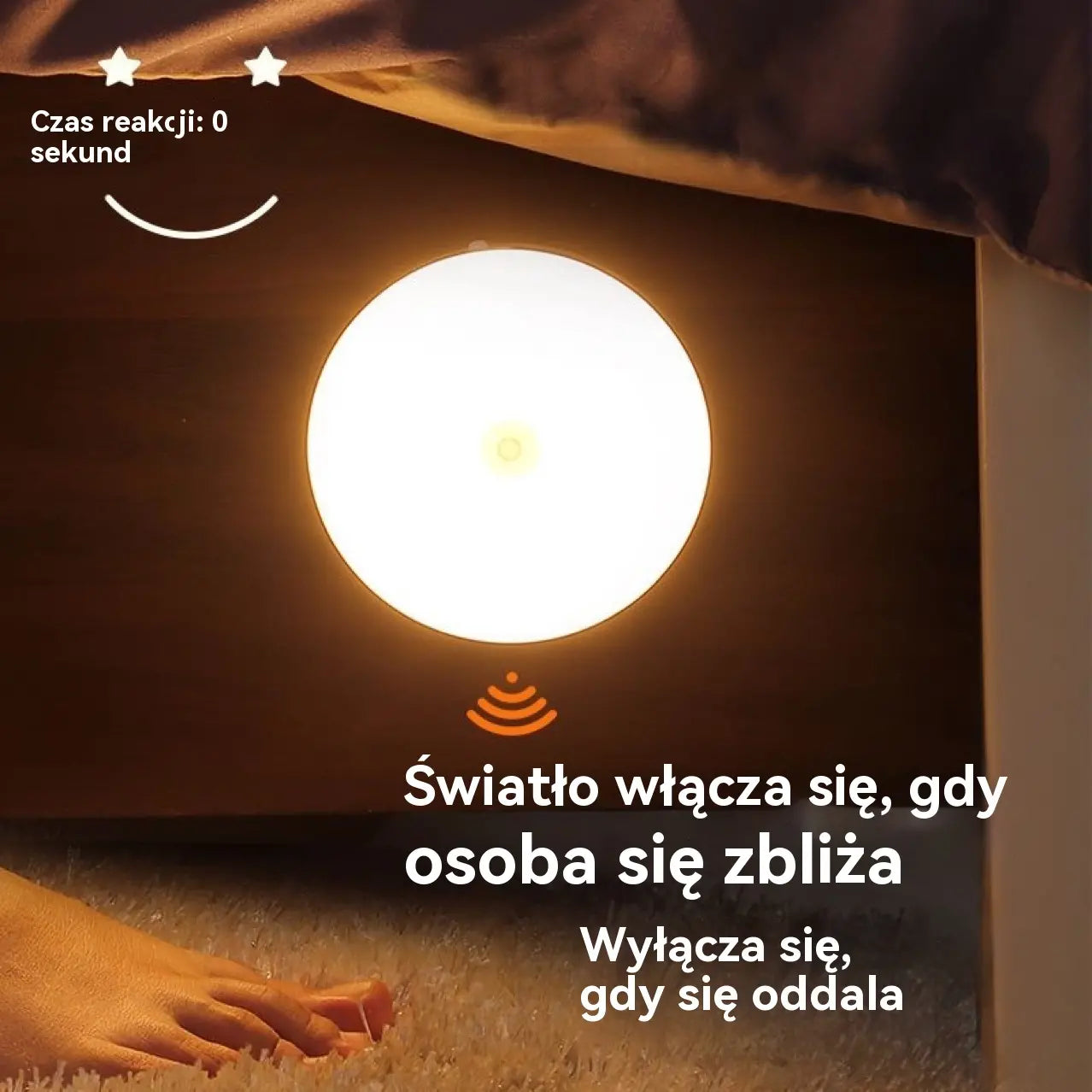 🏡【Kup 3, otrzymaj 3 gratis，6 za 119 zł】💡Inteligentne światło LED wykrywające ruchy ciała człowieka, łatwe do ładowania i praktyczne