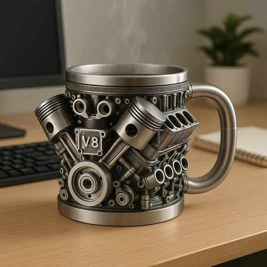 🔥🍺🔥Creative Engine V6V8 Kubek do kawy ze stali nierdzewnej