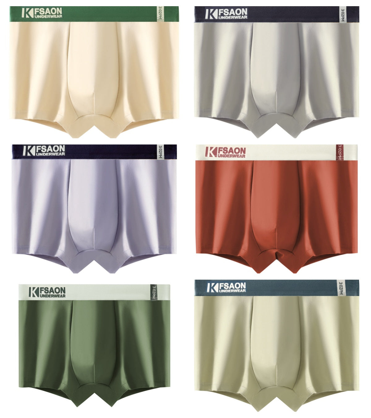 🔥✨【Specjalne oferty letnie🔥】【6 pozycji】🍃🧊 2025 Lato Nowe Męskie Bokserki Ice Silk Cool