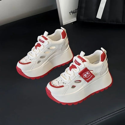 👟Ежедневни летни обувки с дишащ перфориран дизайн и дебела подметка - стилни, дишащи и супер удобни.