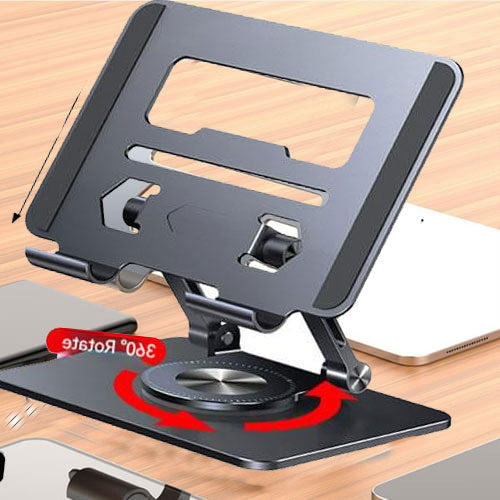 💥💻Stalak za prijenosno računalo Rotirajući stalak od aluminijske legure.Slobodna rotacija od 360°, velika nosivost, neklizajuća.