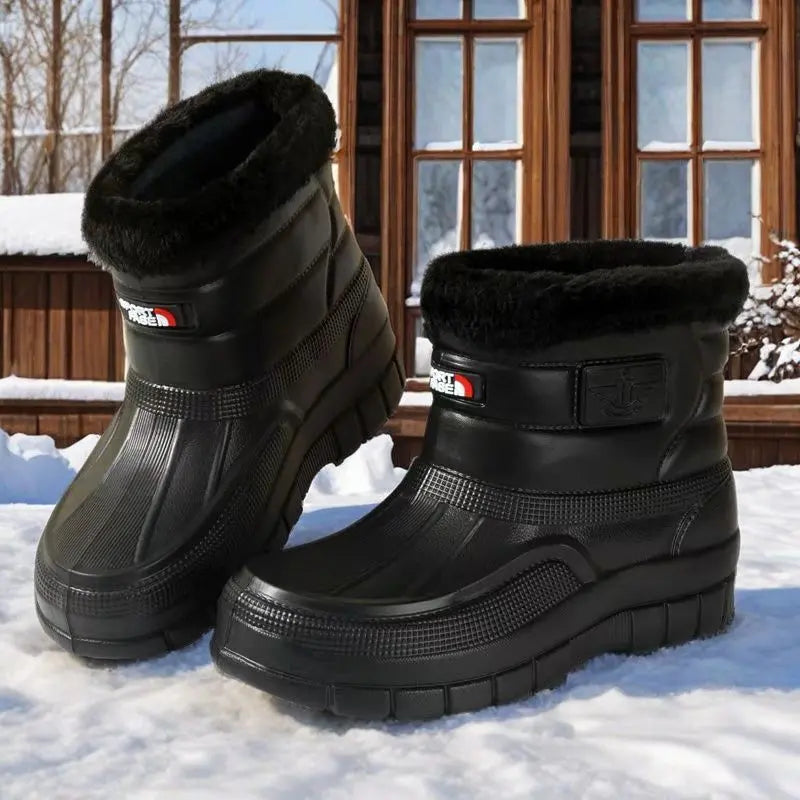 ✨【Veľkosti 40-45】Pánske teplé a nepremokavé outdoorové topánky s flísovou podšívkou, vhodné do daždivého a zasneženého počasia