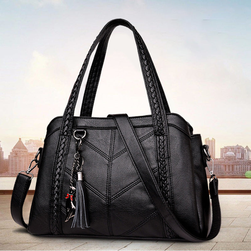 👜 Bolso clásico retro de gran capacidad y múltiples compartimentos para mujer, nuevo modelo 2026 de piel suave