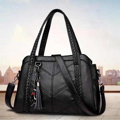 👜 Bolso clásico retro de gran capacidad y múltiples compartimentos para mujer, nuevo modelo 2026 de piel suave