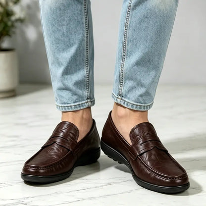 ✨Mocasines de hombre de piel auténtica de primera calidad: suela suave y flexible ✅️Pago contra entrega