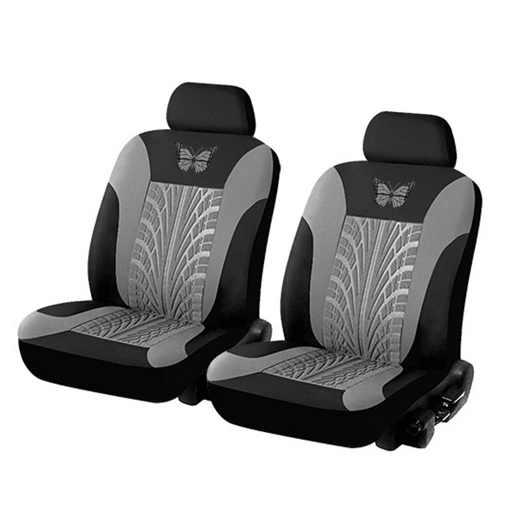 【50% off 】🦋Uniwersalny zestaw haftowanych pokrowców na siedzenia samochodowe w kolorze czerwonym w kształcie motyla-3911934