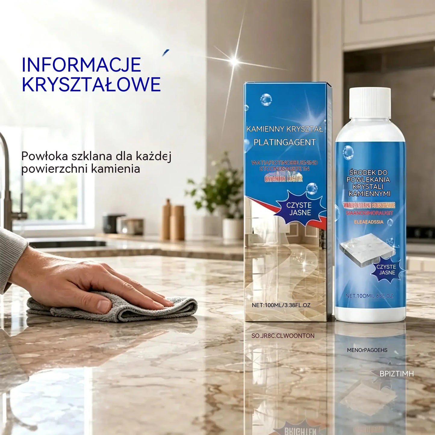 ✨ Środek do czyszczenia i polerowania marmuru: delikatnie czyści, nadaje połysk i chroni zaimpregnowany kamień ✨