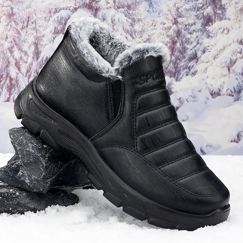 40% - Męskie zimowe buty codzienne, aksamitne i grube, antypoślizgowe