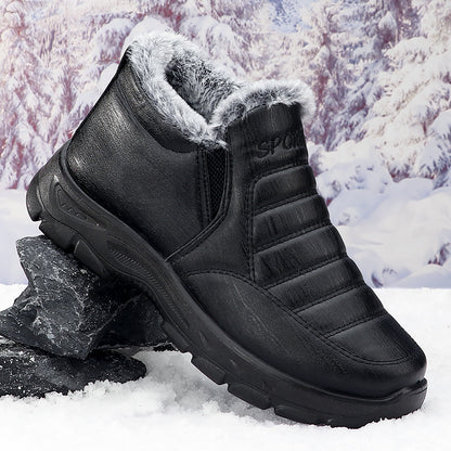 40% - Męskie zimowe buty codzienne, aksamitne i grube, antypoślizgowe