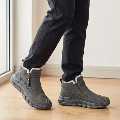 😎👞【39-44】Pánske zimné čižmy – teplé vysoké martinky, protišmykové a odolné